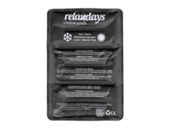 Relaxdays Bolsa Gel Frío, Compresa Frío-calor, 25 X 36 Cm, Primeros Auxilios, Bolsita Refrigerante Reutilizable, Negro