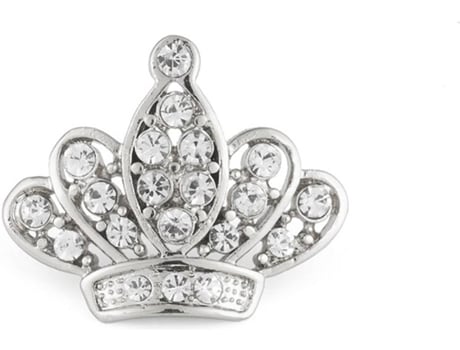 Broches VANCRYSTALS Queen (Latón - Plateado - 1 cm)