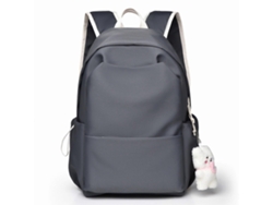 Mochila versátil y espaciosa de gran capacidad, ideal para la escuela, viajes y uso diario. Color: Gris oscuro.