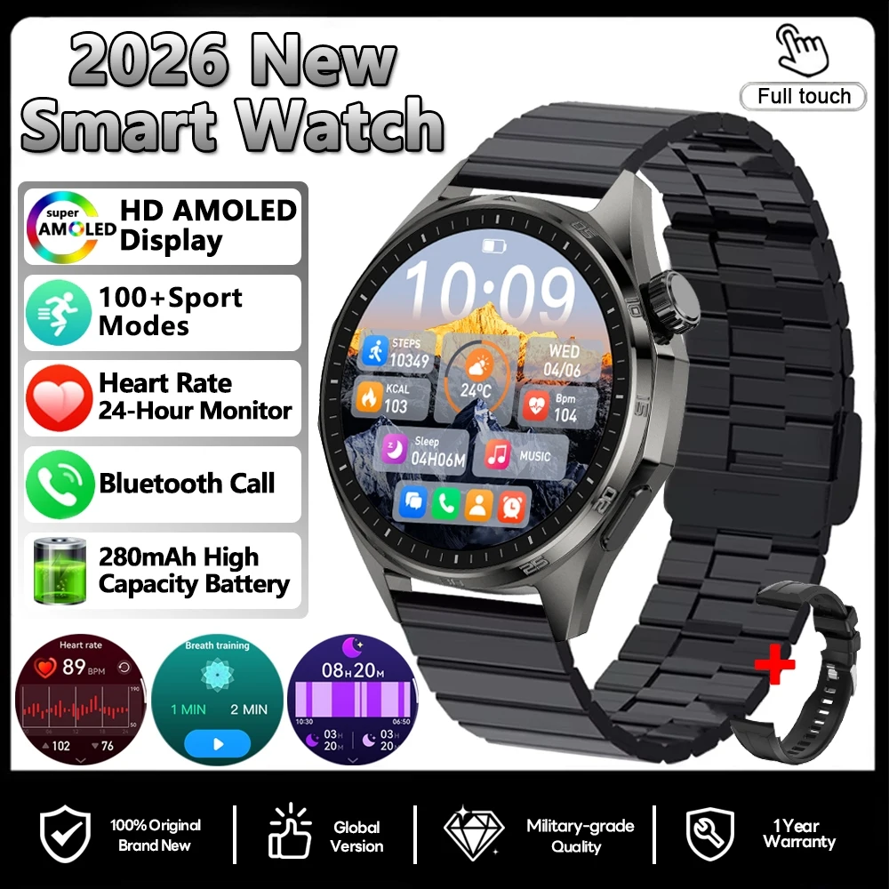 Reloj inteligente, GPS, NFC, monitorización de la salud, monitorización de la frecuencia cardíaca, llamadas Bluetooth, MDUG