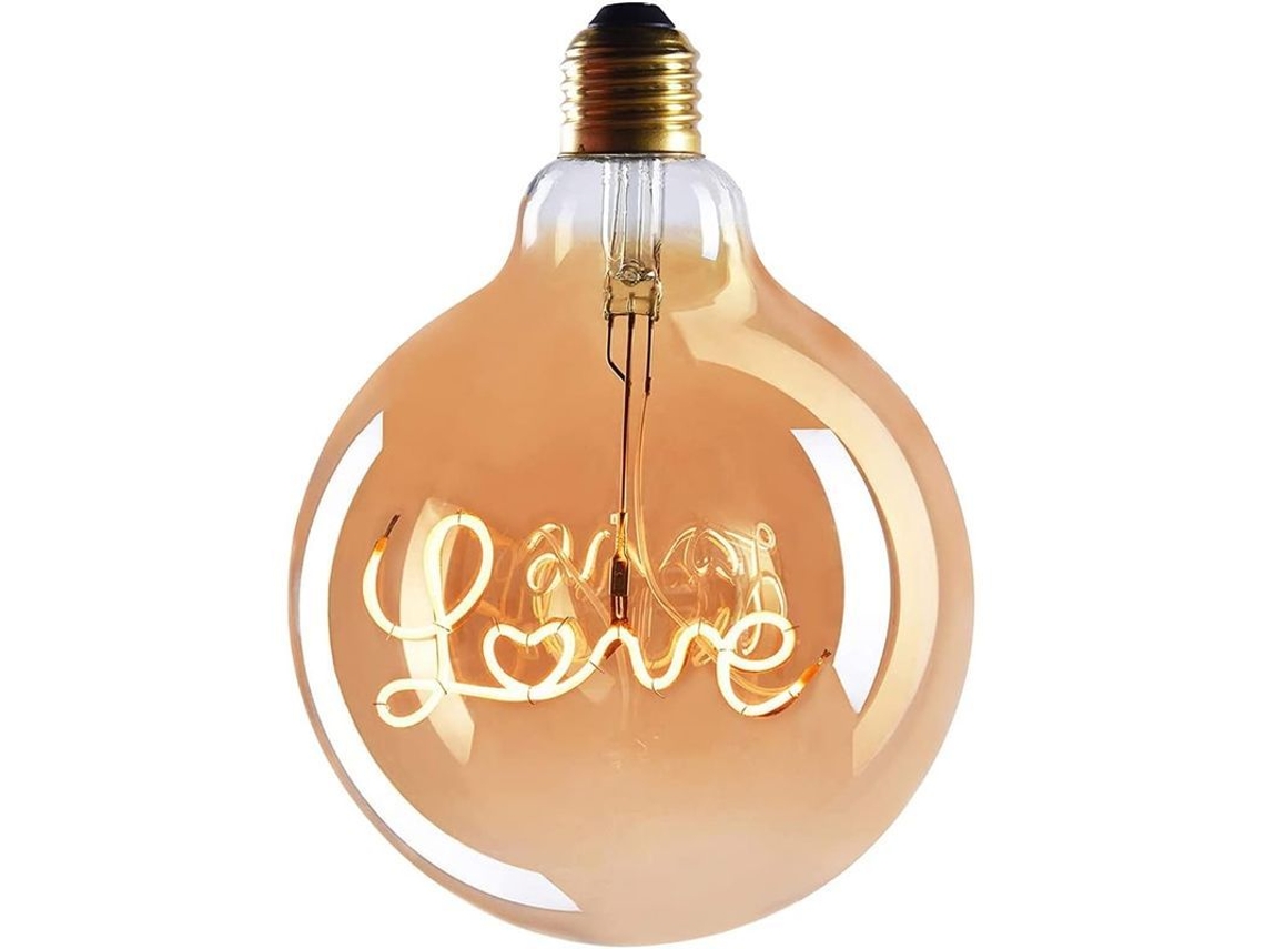 Bombilla Led Love Vintage, Regulable, 4w, Blanco Cálido, 230v, Filamento El27