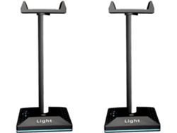 2 Soportes Para Auriculares Rgb Con Luz Ambiental Y Efecto De Ritmo, Colgador Multifunción Para Auriculares De Juegos