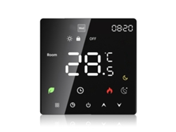 Termostato Inteligente Wifi Con Pantalla Táctil, Programable Con Modos Automático Y Manual Para Calefacción Eléctrica De 16 A, Ip20.