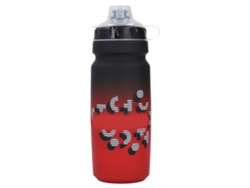 Botella De Agua Para Ciclismo De 750 Ml De Gran Capacidad, Con Tapa De Pp A Prueba De Polvo, Segura, Color Negro Y Rojo.