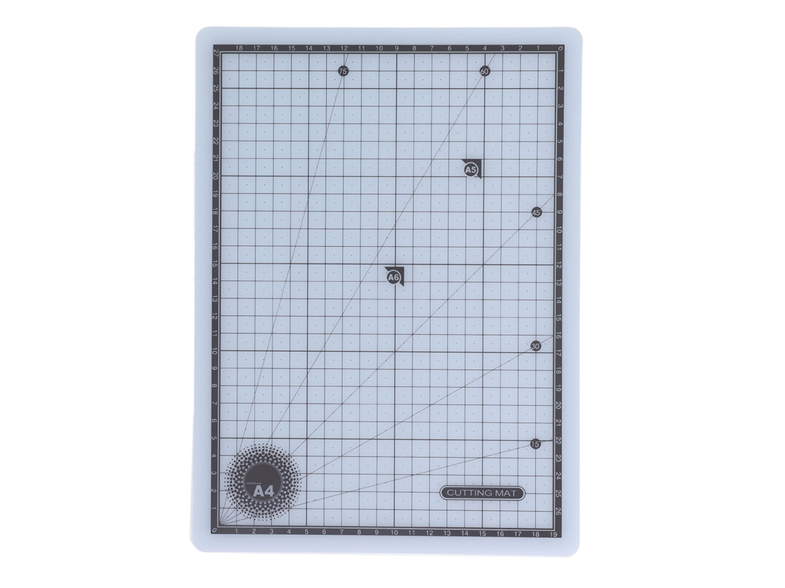 Tapete De Corte De Pvc Autorreparable De Doble Cara, Tamaño A4, Con Escalas Precisas Para Manualidades Y Costura, 30 X 23 Cm (12 X 9 Pulgadas).