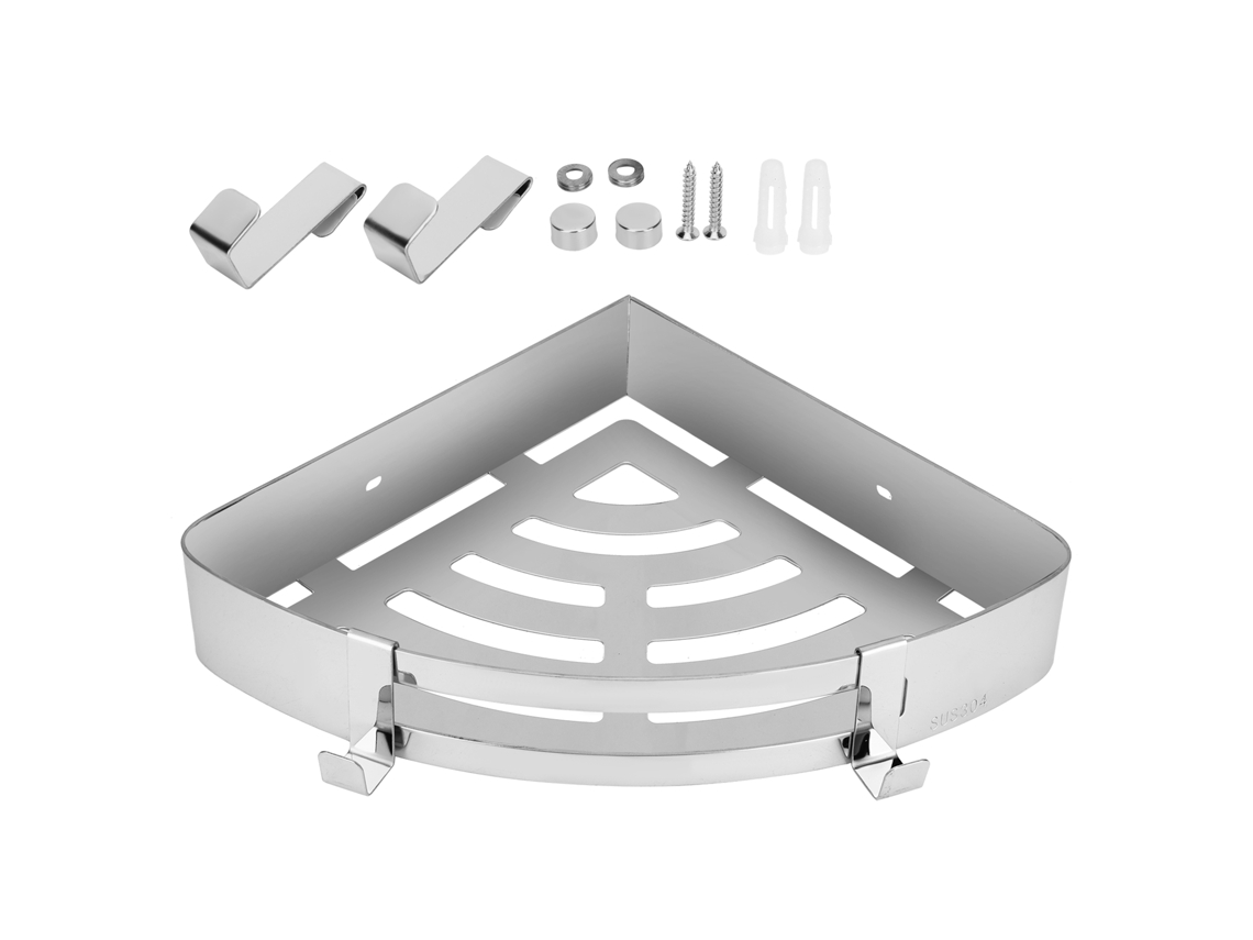 Estante triangular de baño de acero inoxidable 304 de Worten