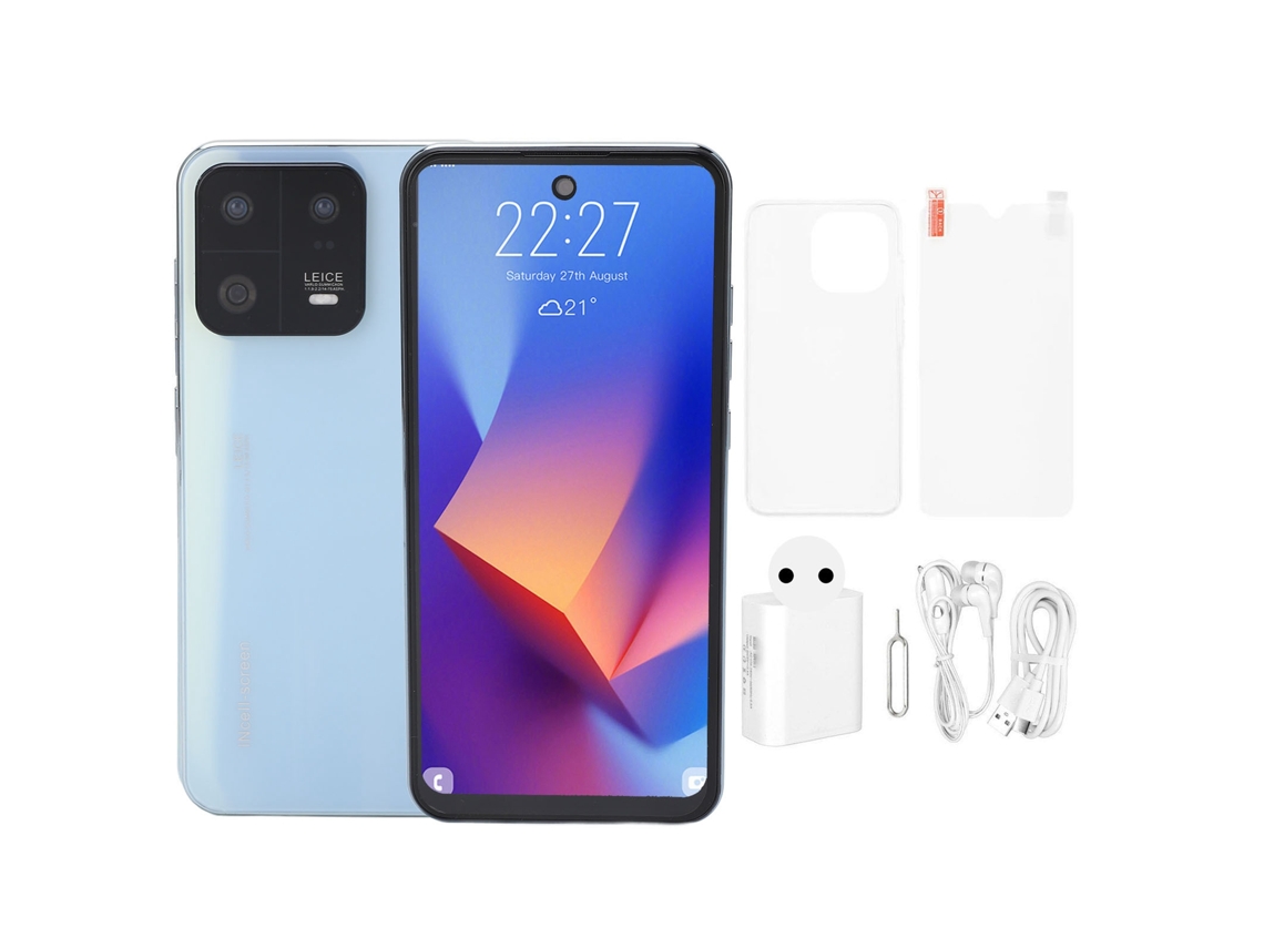 Smartphone M13 Pro De 6,3 Pulgadas, Desbloqueado, Llamadas 3g, 4 Gb De Ram, 64 Gb De Rom, Mtk6582, Cuatro Núcleos, 7000 Mah, Sistema Android 12