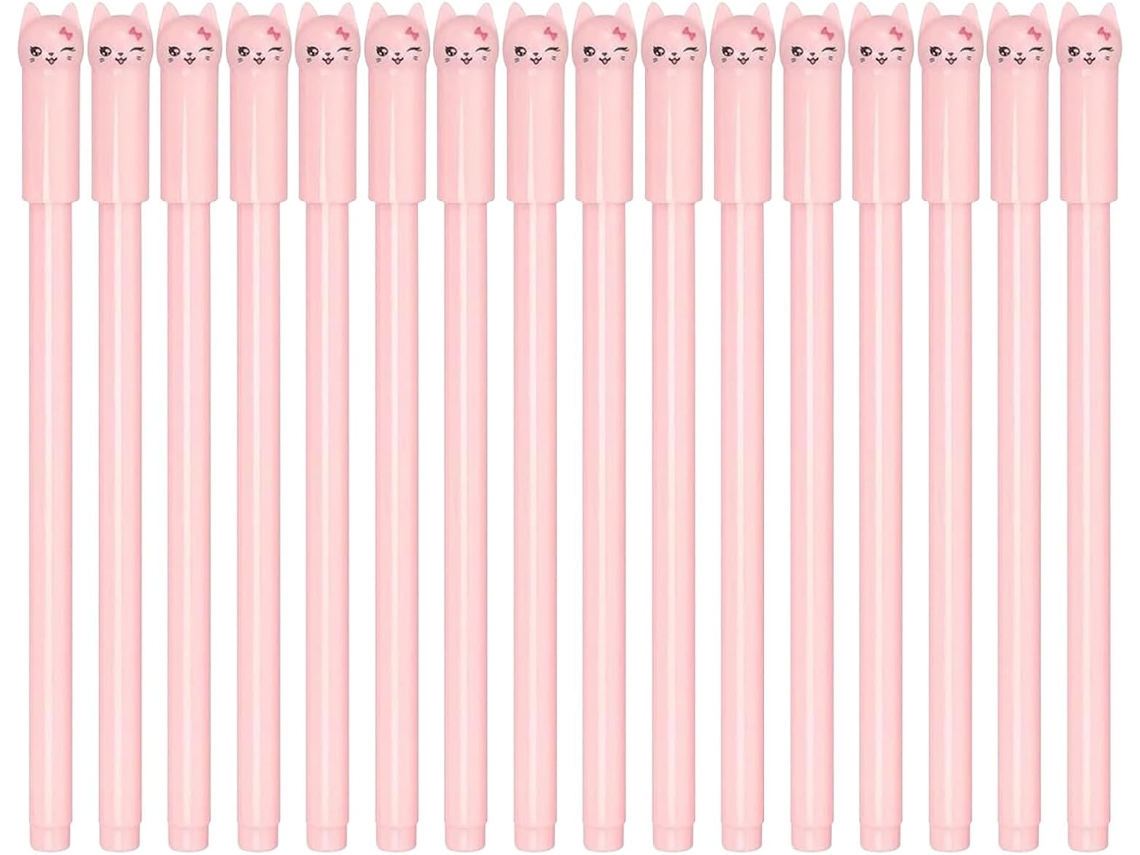 Juego De 50 Bolígrafos Con Estampado De Gato, Bolígrafos Decorativos Para Niños Y Niñas, Material Escolar.