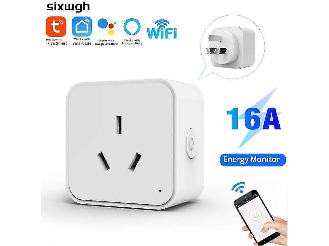 Enchufe inteligente con control por voz, 16 A, Wi-Fi, compatible con Alexa y Google Nostalgia88 (2025)
