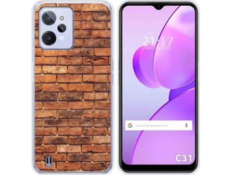 Carcasa para Realme C31 TUMUNDOSMARTPHONE Dibujos Ladrillo 04 Multicolor