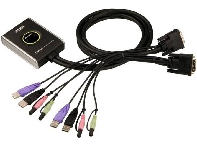 Chaveador KVM ATEN (KVM - KVM - Negro)