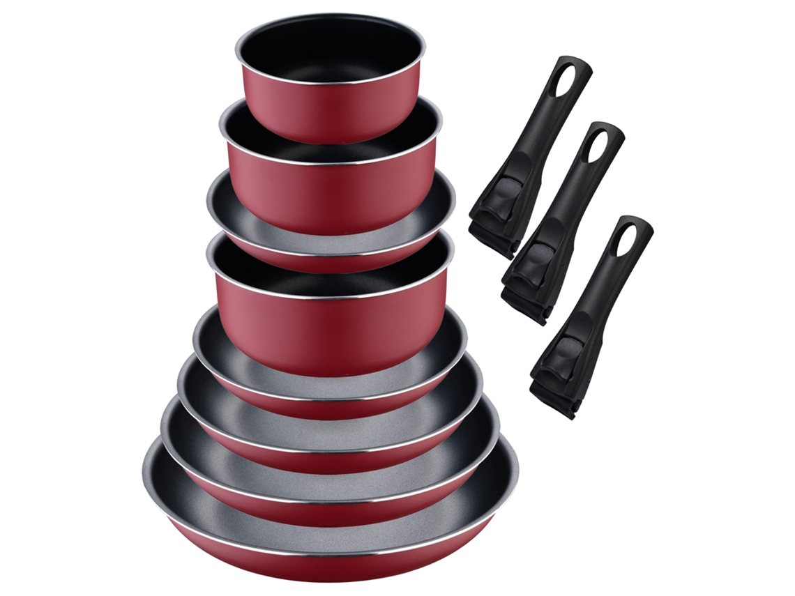 Juego de utensilios de cocina y cacerolas Bergner Click&cook