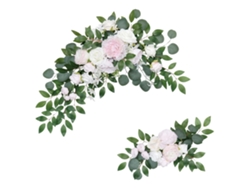 Kit de arco floral para boda de 2 piezas de Rosesslowmoose