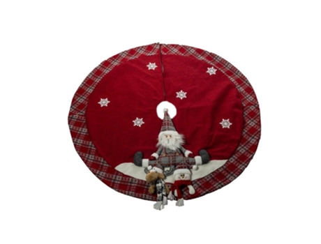 Falda de árbol de Navidad Tela navideña para Base de árbol Cubre Pie Alfombra para Navidad Fiesta de año Nuevo Vacaciones 100cm Noel SELEOK