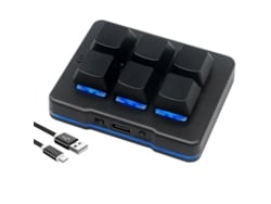 Teclado USB inalámbrico para juegos con 6 teclas, teclado OSU programable personalizado para video Everley891