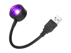 2026-luz Led Interior De Carro Usb Com Controle De Voz 4 Cores 9 Modos Decoração Ambiente Romântico