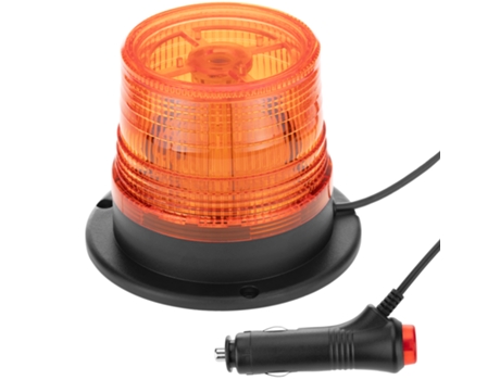 Luz Estroboscópica Giratoria De Emergencia Para Automóvil Con Enchufe E Interruptor De Encendedor De Cigarrillos 10V Ámbar PRIMEMATIK
