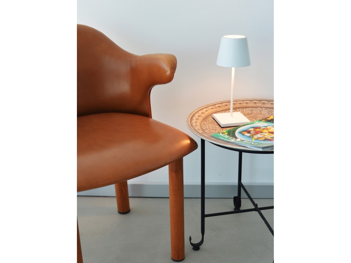 Lámpara LED de mesa Poldina Pro Mini White recargable y regulable