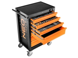 Armario de taller, 6 cajones, 149 herramientas Neo Tools
