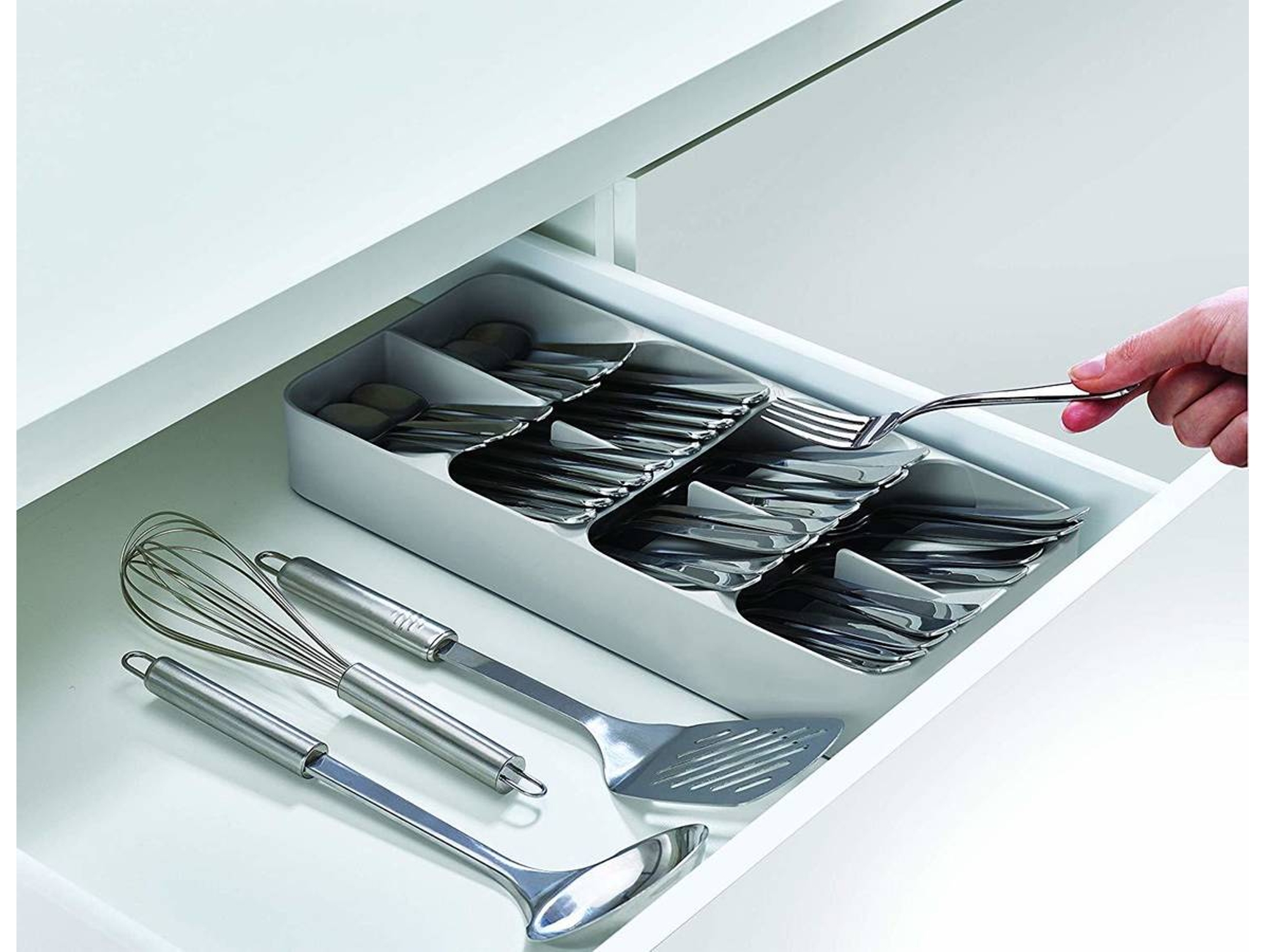 Organizador de Cubiertos JOSEPH JOSEPH DrawerStore Gris