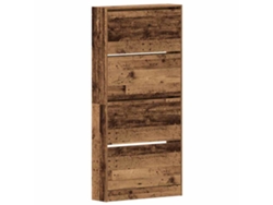 Mueble Zapatero | Armario Zapatero Con Estante Madera Vieja 80 X 21 X 163,5 Cm