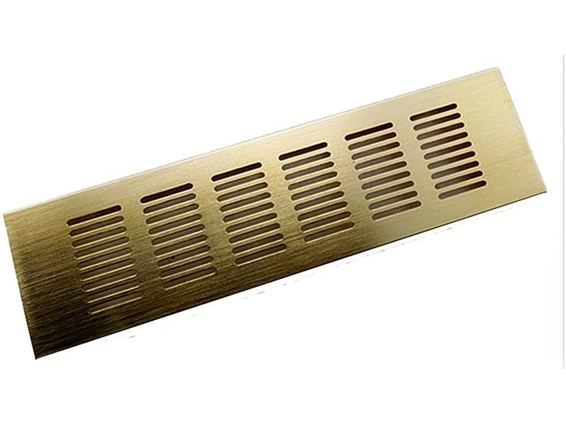 Rejillas De Ventilación Aleación Aluminio, Rejilla Para Refrigeración Y Zapateros, 200 Mm Ancho (tamaño: Pl...