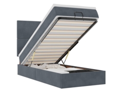 Maison Exclusive - Estructura Cama Otomana Colchones Terciopelo Gris Oscuro