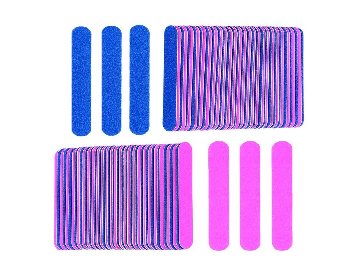Mini Limas De Uñas En Un Paquete, 100 Piezas Desechables De 2 Pulgadas Para Hombres, Mujeres Y Niños.