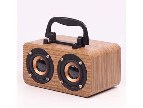 Altavoz Bluetooth retro de madera Mini sistema de audio portátil de alto volumen para exteriores