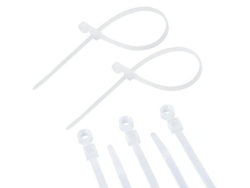 2026-cierres De Cable Con Tuerca Autobloqueantes De Nylon Plástico Multiusos Cul 100/250pcs 250 Piezas 4x150mm Blanco