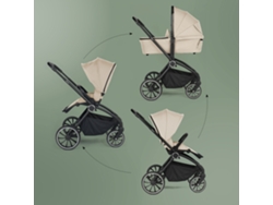 Cochecito 3 en 1 con asiento de coche para bebé Babygo Harmony Beige