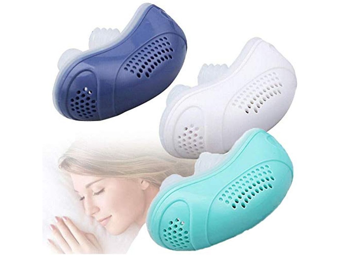 Dan26-dispositivo Anti Ronquidos Eléctrico Micro Linjou 3 Piezas Ayuda Para Apnea Del Sueño Azul