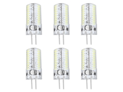 2026-6 Bombillas Led G4 Base Bi Pin 5w Bombillas Maíz Para Iluminación Paisajística Hogar Blanco Puro 6000-6500k