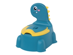 Silla De Baño Con Diseño De Dinosaurio, Ajustable, De Pp, Segura Para El Aprendizaje Infantil, Azul.