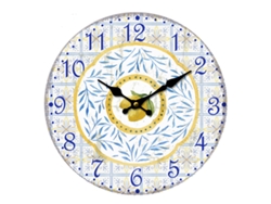 ORIGEN Home Decor Reloj Limon Amarillo Redondo - 34x34x4cm BY SIGRIS