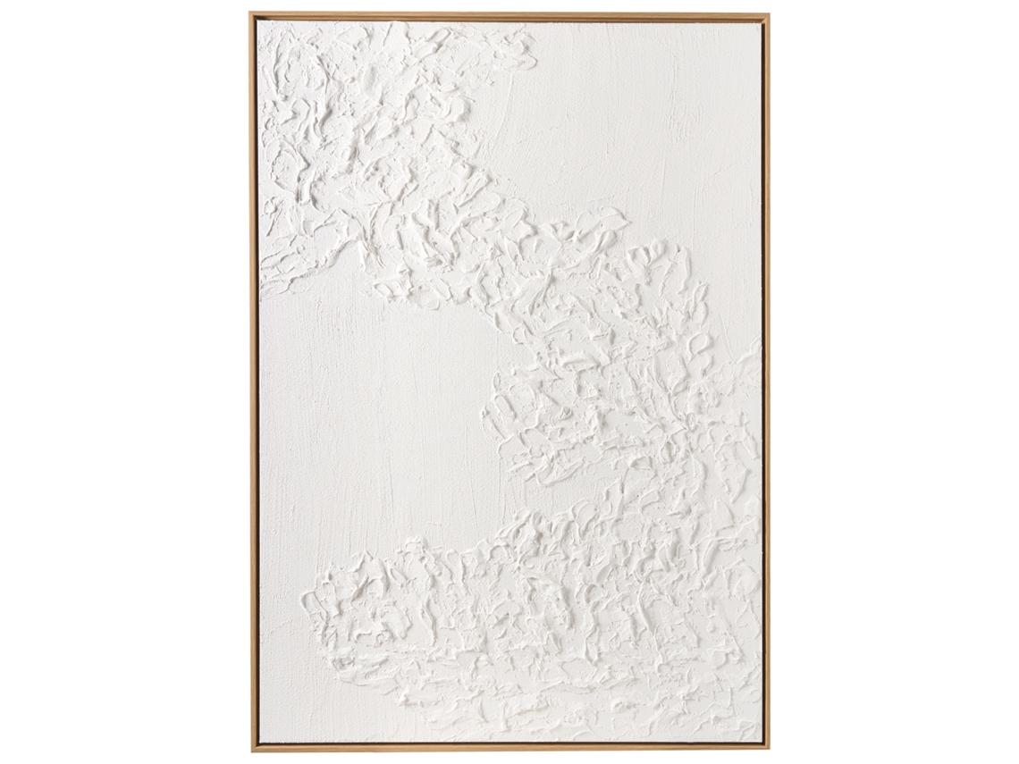 Impressão Para Parede Com Moldura Beliani Clifden De Material Sintético Branco 73x4x103
