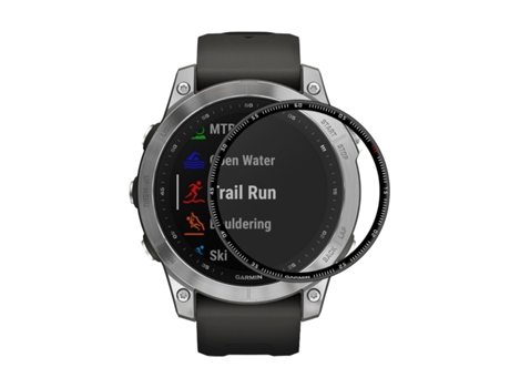 pieza ENKAY 3D cobertura completa pieza de borde suave + película protectora de pantalla PMMA HD para Garmin Fenix 7X