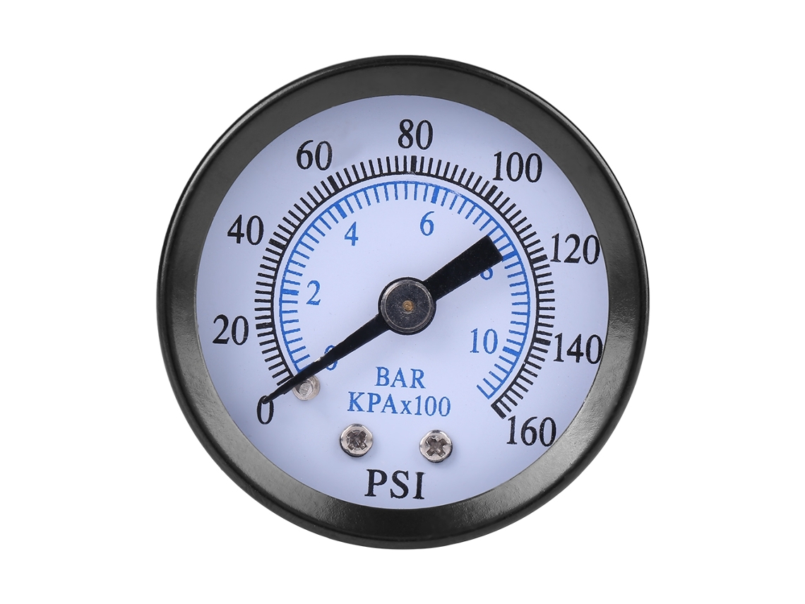 Manômetro De Pressão Mini Para Combustível Ar Óleo Água 0-160psi/0-10bar Rosca 1/8'' Npt