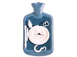Kit De Limpieza De Colon Bolsa Enema 2l Con Manguera Larga Y Válvula De Flujo Controlable Azul