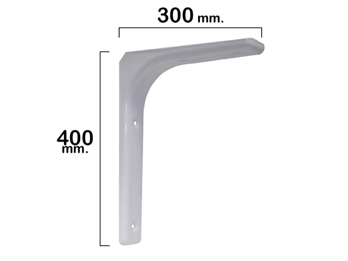 Palomilla Reforzada Blanca 400x300 mm WOLFPACK LINEA PROFESIONAL