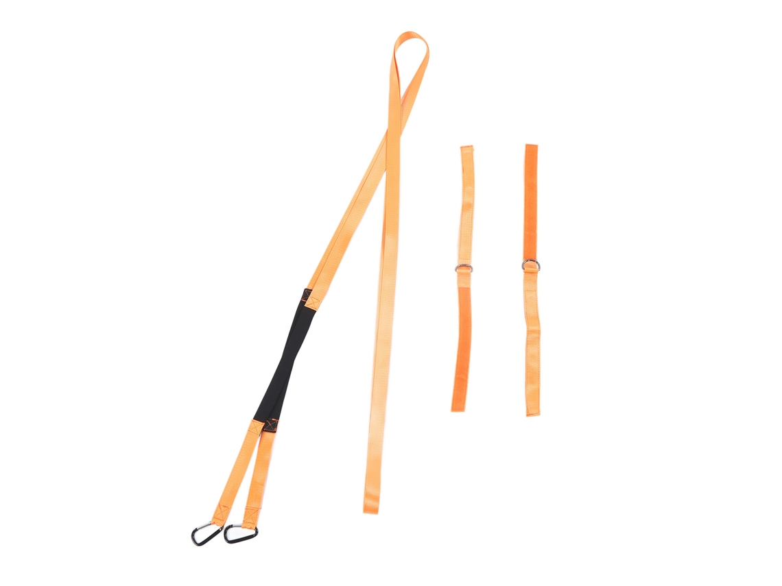 Cinto De Segurança De Ski Para Treinamento Em Nylon Laranja Com Gancho D E Velcro Fácil De Usar