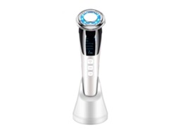 Dispositivo de belleza, 5 en 1, luz roja y azul, ultrasónico, frío y calor, limpieza profunda, lifting facial, antienvejecimiento - blanco BISBISOUS