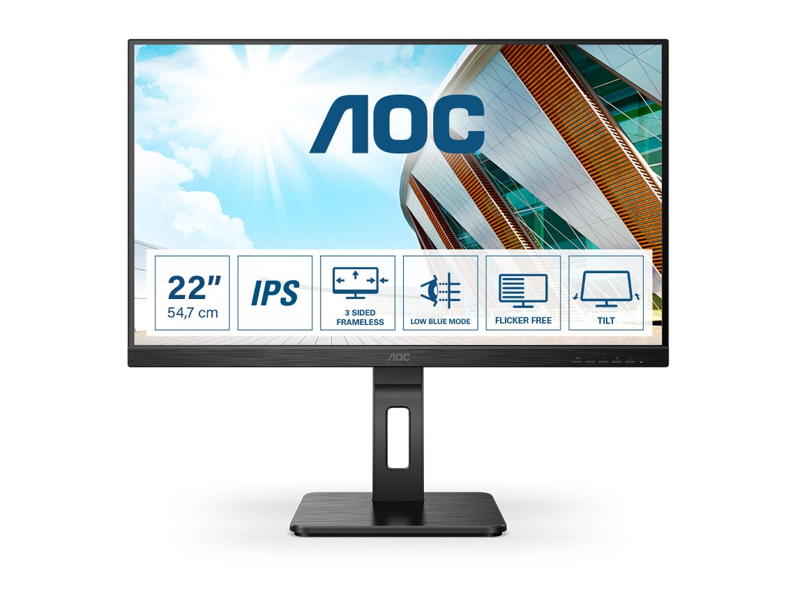Monitor AOC 22P2Q (sRGB - Full HD - Flicker free - 21,5" - Enchufe EU - 4 ms)