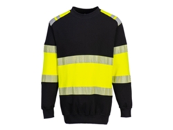 Sudadera Pw3 Fr Modaflame de alta visibilidad clase 1 / Amarillo negro / M Portwest