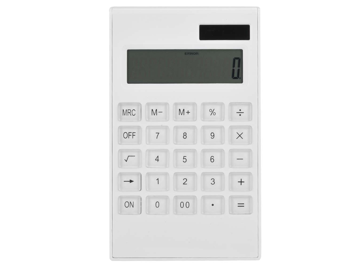 Calculadora De Escritorio Científica Estudiantil De 12 Dígitos, Doble Alimentación Solar Y Batería Con Botones De Cristal Blanco