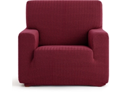 Funda de Sillón EYSA Premium Jaz Tejido Multielástico (130 x 70 x 120 cm - Poliéster y Algodón - Burdeos)