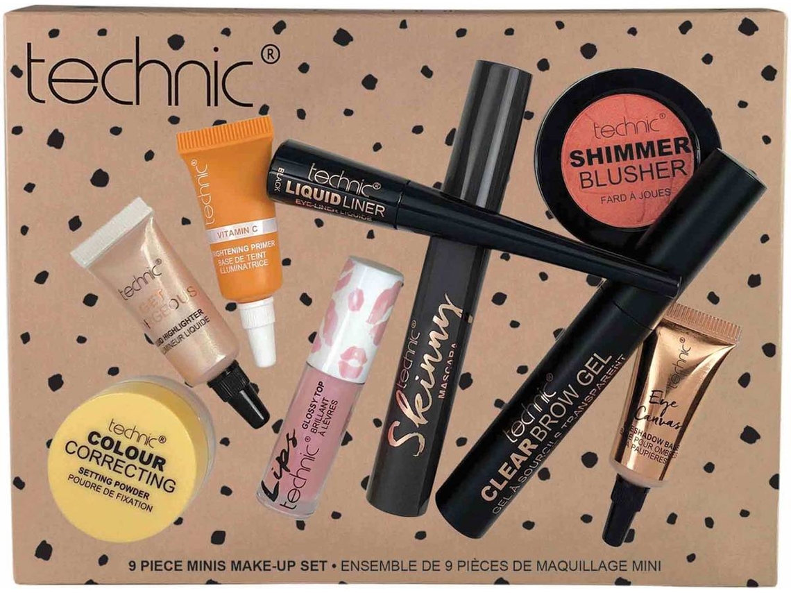 Set de maquillaje TECHNIC Mini's Set (9 piezas)