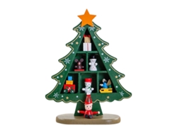 Árbol de Navidad de madera verde para decoración de mesa RNEMITERY