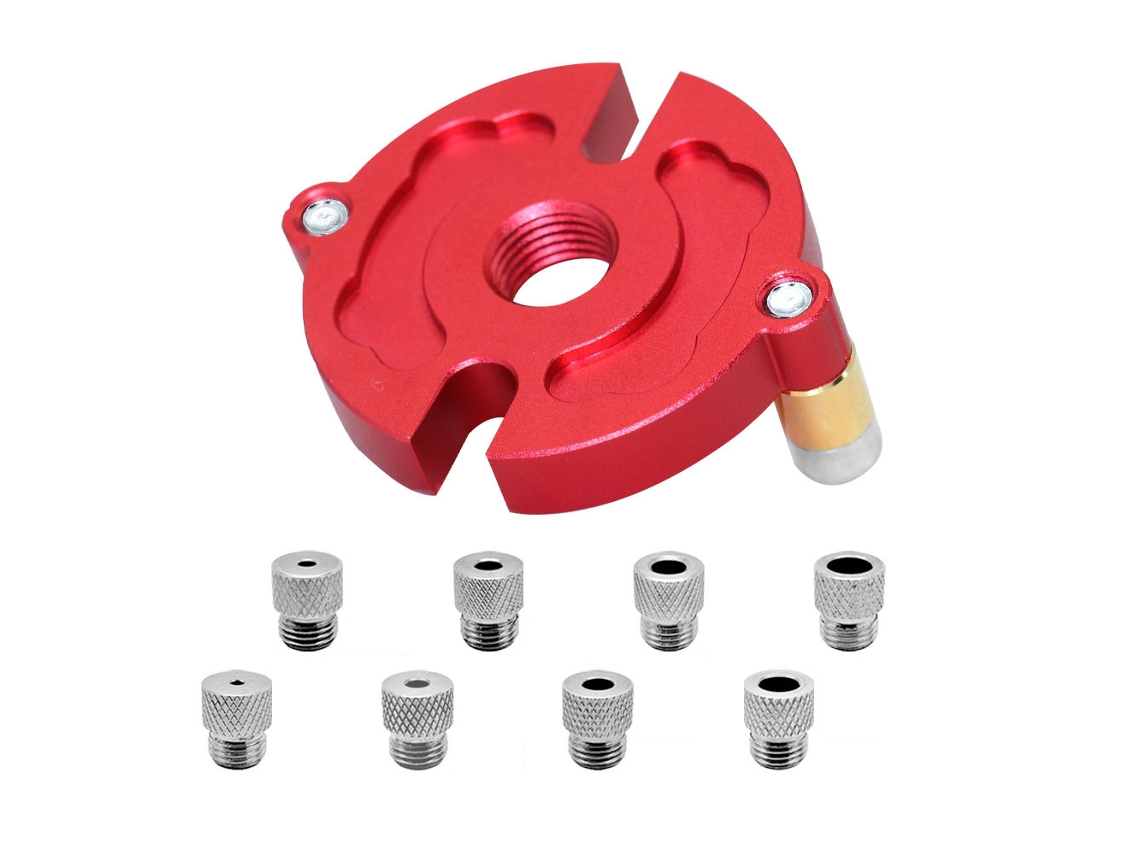 Plantilla De Perforación Autocentrante Para Carpintería Con Kit De Herramientas Para Anclajes De 3-10 Mm