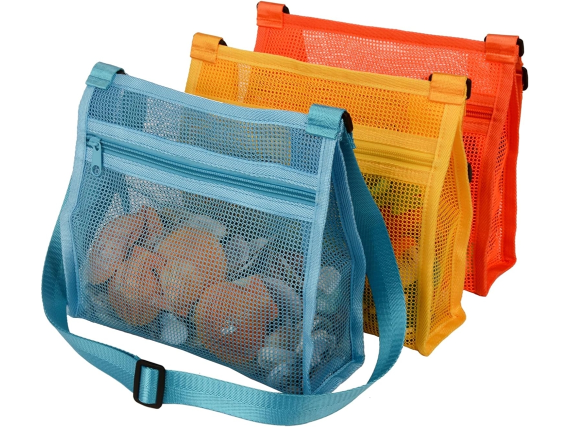 Bolsas De Conchas De Playa, Bolsa De Playa De Malla, Bolsas De Conchas Para Niños, Bolsa Para Atrapar Conchas